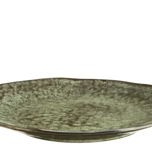 Köp nu Madam Stoltz Tallrik Stengods 27cm Grön 6-Pack