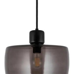 Billig Taklampa Pendel Glas Rökfärgad Globen Lighting Dot 30cm