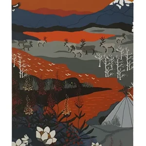 Arvidssons Textil Fjällvandring Serveringsbräda Orange Populär