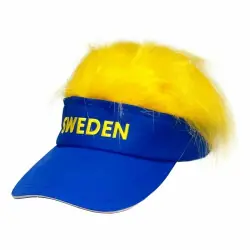 Keps Med Hår Blågul Sweden Säker betalning