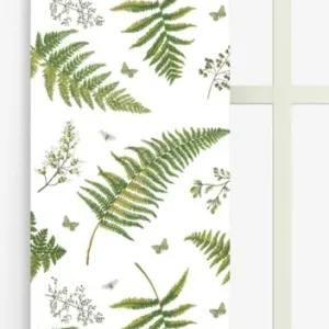 Panelgardin Arvidssons Textil Stensöta Grön 43x240cm 2-Pack Rabatter