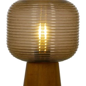 Bordslampa Glas Aneta Lighting Aura Brunbets/Brun 29cm Rabatter