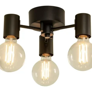 Plafond Aneta Lighting Strict Svart 31cm Nedsatt pris