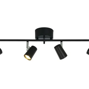 Trygg betalning Takspotlight Aneta Lighting Pilot Svart Rak 4L 75cm