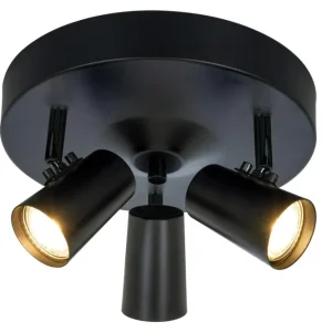 Takspotlight Aneta Lighting Pilot Svart 3L Ø25cm Fri frakt