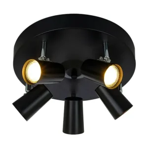 Takspotlight Aneta Lighting Pilot Svart 5L Ø30cm Kampanjpris