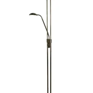 Golvlampa Uplight Aneta Lighting Nice Svart/Krom179cm Sista chansen