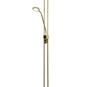 Golvlampa Uplight Aneta Lighting Nice Antikmässing 179cm Bästa pris