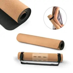 Begränsat erbjudande GERES. Träningsmatta för yoga tillverkad av kork och TPE. Upp till 3.7 mm tjock