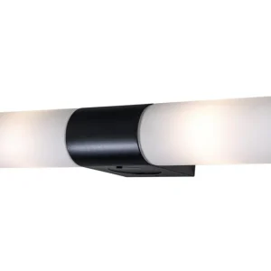 Badrumslampa Vägg Aneta Lighting Cosenza Dubbel Svart/Opalvit Trygg betalning