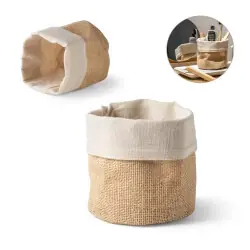 DUCASSE. Väska för flera användningsområden i jute (260g/m²) och bomull (120g/m²) Endast idag