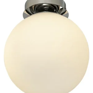 Handla nu Badrumslampa Plafond Aneta Lighting Lido Krom/Opalvit 20cm
