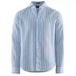 Fynd George Pacific Stripe Linen Regular