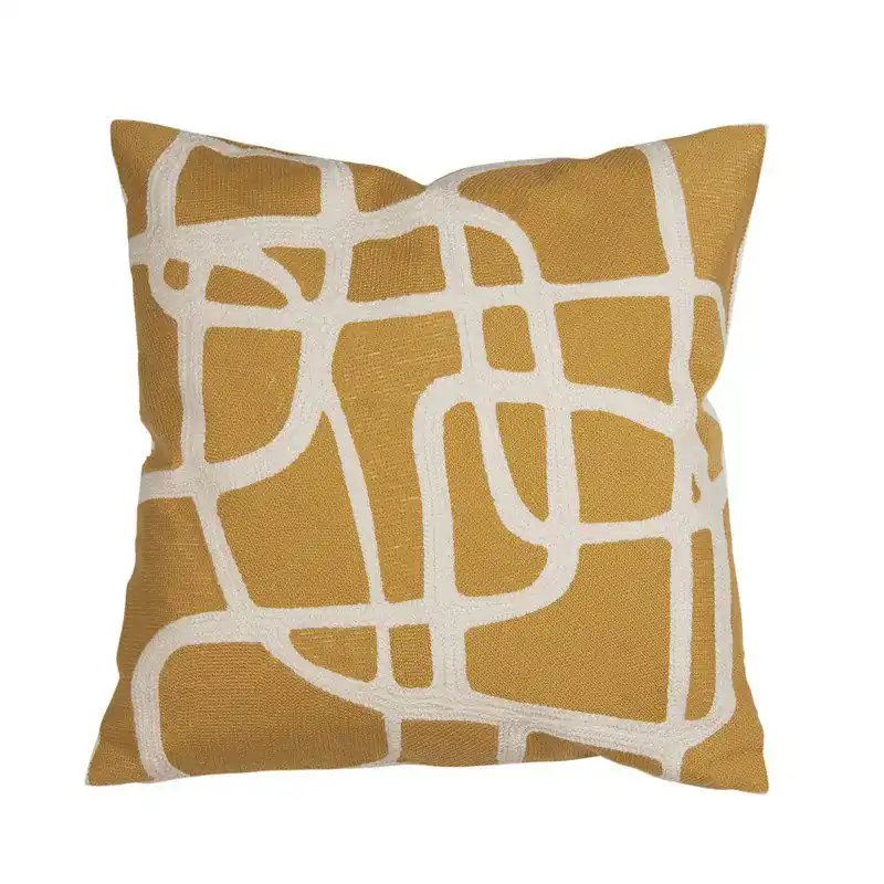 Bästa pris Kuddfodral Street Gul 48x48cm Fondaco