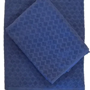 Badlakan Nina Royal Diamond Marinblå 90x150cm Lågt pris