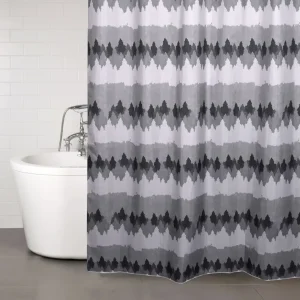 Duschdraperi Nina Royal Gryning Grå 180x200cm Erbjudande