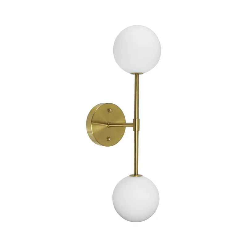 Begränsad tid Vägglampa PR Home Sigma Guld Opalglas 49cm IP23