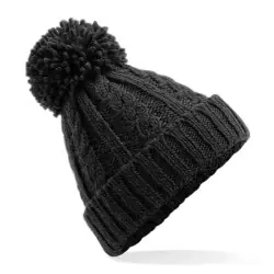 Snabb leverans Cable Knit Melange Beanie