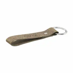 Handla nu Recycled Leather Keyring nyckelbricka