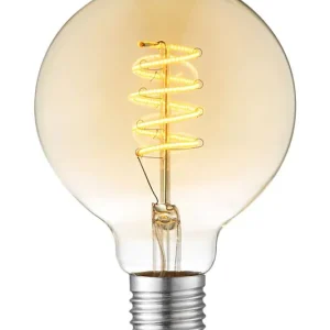 Billigare Osram LED-Lampa Glob E27 Amber 6W Dimbar