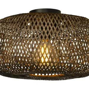 Nedsatt pris Plafond Bambu Aneta Lighting Savanna Brun 40cm