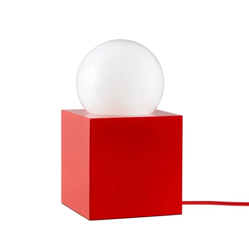 Beställ nu Bordslampa Röd Globen Lighting Bob 14cm
