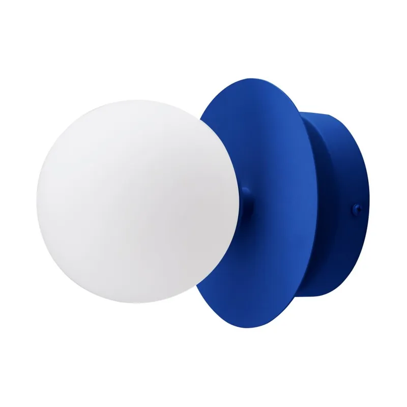 Beställ idag Vägglampa/Plafond IP44 Blå/Vit Globen Lighting Art Deco