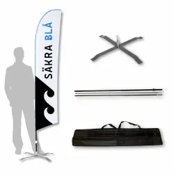 Endast denna vecka Paket Beachflagga Original 50x230 cm
