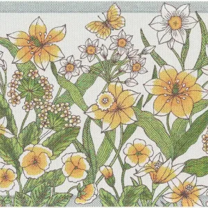 risnedsättning Bordstablett Gul Ekelund Daffodil 35x48cm