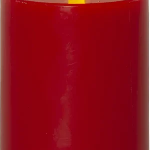 Trygg betalning Blockljus LED Star Trading Flamme Flow Röd 7,5x12,5cm