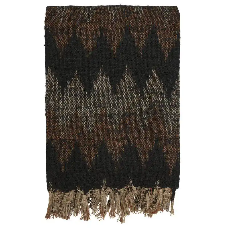 Jakobsdals Aurora Plaid Pläd Svart/Brun 130x170cm Nedsatt pris