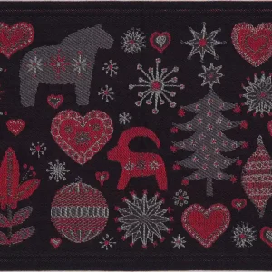 Kundfavorit Bordstablett Svart Ekelund Julnatt 35x48cm