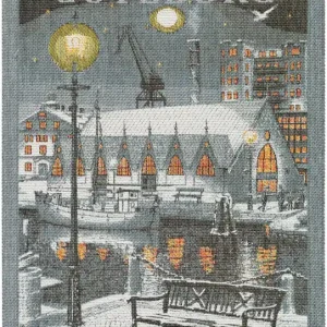 Lågt pris Kökshandduk Grå Ekelund Göteborg Natt 35x50cm