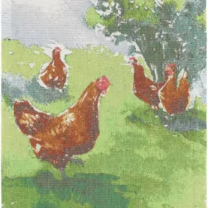 Fynd Ekelund Hönspromenad Kökshandduk Multi 35x50cm