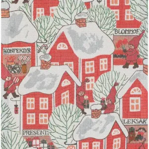 Sista chansen Ekelund Tomtebyn Kökshandduk Röd 35x50cm