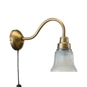 Vägglampa Antikmässing PR Home Emmi Lågt pris