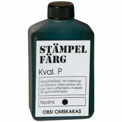 1 liter Svart stämpelfärg Kvalitet P Rabatt