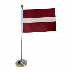 Sänkt pris Bordsflagga Lettland