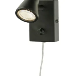 Populär Vägglampa LED Aneta Lighting Pluto Dimbar Svart 11,5cm