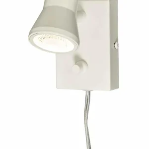 Extra rabatt Vägglampa LED Aneta Lighting Pluto Dimbar Vit 11,5cm