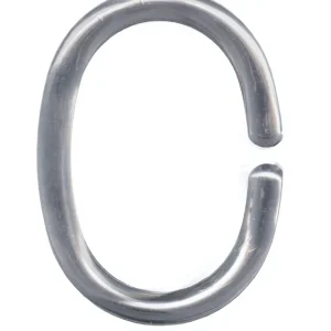 Begränsat antal Duschdraperiringar Kleine Wolke Silver 12-Pack
