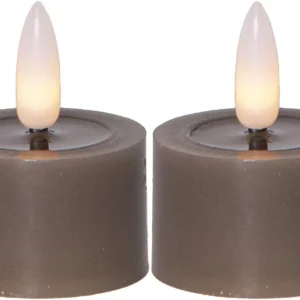 Värmeljus LED Star Trading Flamme Flow Mullvad 2-Pack 4x5cm Fynd