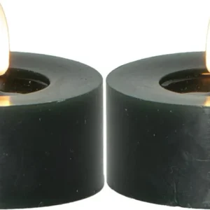 Värmeljus LED Star Trading Flamme Flow Grön 2-Pack 7x5,5cm Begränsad tid