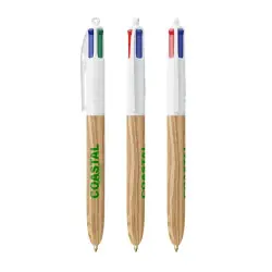 BIC® 4 Colours Wood Style Rea