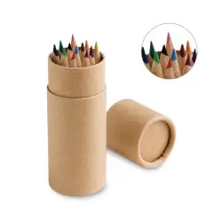 Begränsat erbjudande CYLINDER. Box med 12 färgkritor