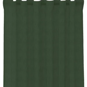 Trygg betalning Gardin Redlunds Eddie Mörkgrön Smalrandig Manchester 140x250cm 2-pack