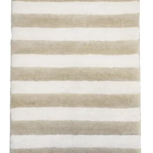 Badrumsmatta Redlunds River Linnebeige/Vit 50x80cm Premium