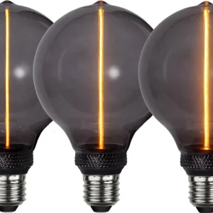 Billig Star Trading LED-Lampa Glob E27 3-Stegs-Dimbar 2W(10W) Decoled Svart 14,6cm