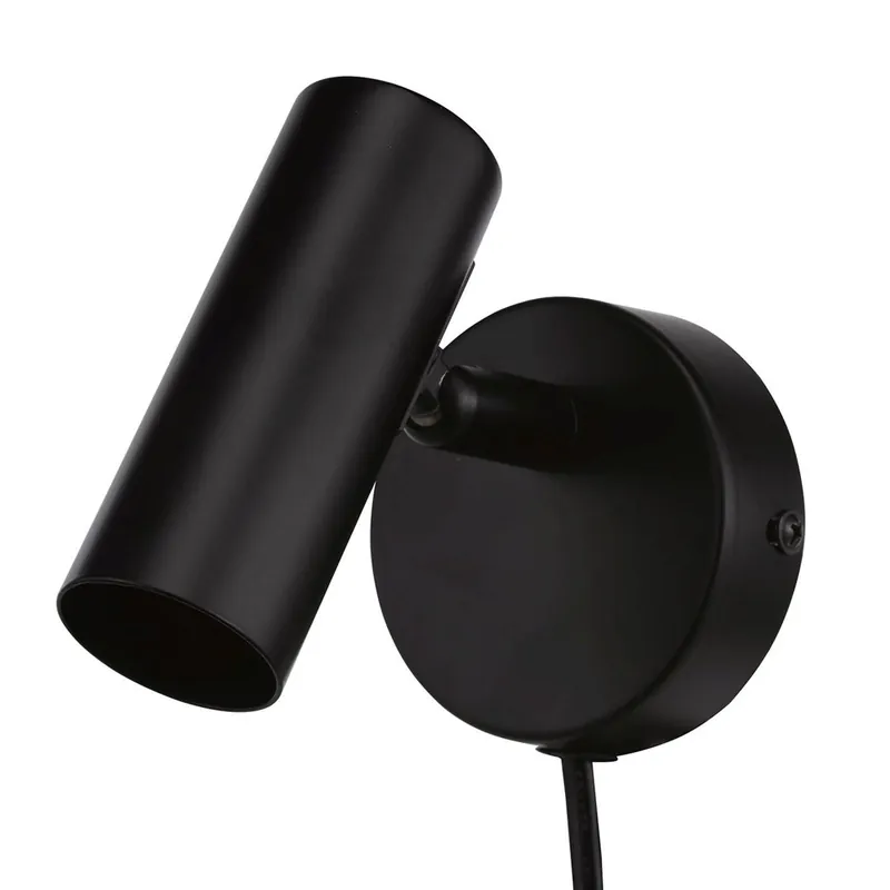 Bästa pris Vägglampa Svart Oriva Elliot 10cm