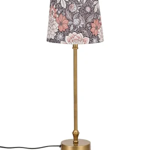 Lägg i varukorgen Bordslampa Mässing/Brun PR Home Liam Dahlia 55cm